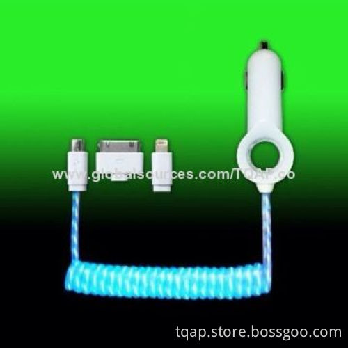 LED Flashlight (3 Fiber Wires) USB Cables, 1.0m Length